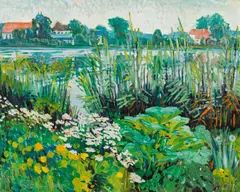 Thomas Metlewicz, See on, 1989, oil on canvas; framed
