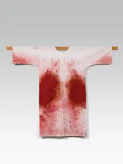 Malhemd by Hermann Nitsch, 2010, mixed media on fabric, sold Jun 2017