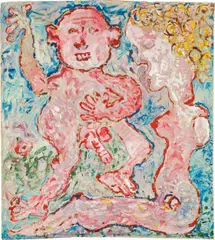 Oswald Oberhuber, Untitled, 1981, acrylic on linen; unframed