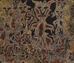 Peter Pongratz, Untitled, 1977, mixed media on paper; framed