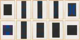 Ad Reinhardt, Screenprints" (series of 10 pieces), 1966, colour serigraph; framed