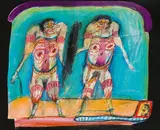 Franz Ringel, Untitled, 1975, mixed media on paper; framed