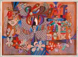 Rudolf Pointner, Donna Anna, 1971, oil on canvas; framed (original frame)
