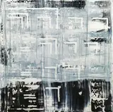 Rudi Stanzel, Laws of Form I, 1986, graphite, acrylic on canvas; unframed