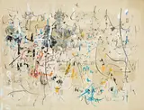 Untitled by Hans Staudacher, 1959, mixed media on paper; framed, sold Jun 2017