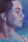 Vivien Kabar, Naked Soul, 2017, oil on canvas; unframed