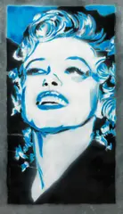 Marilyn (No. 4 from a serie of 6 pieces) by Wolfgang Uranitsch, 2016, acrylic varnish spray on iron; unframed, offered Jun 2017