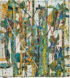 Zurfluh Christina, White string dream, 2004, acrylic, varnish on canvas; unframed
