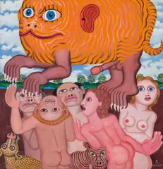 Untitled by Robert Zeppel-Sperl, 2000, oil on canvas; unframed, sold Jun 2017