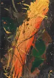 Comet gets lost by Arnulf Rainer, 1982, oil, oil pastel on cardboard; framed, sold Jun 2017