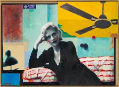 Xenia Hausner, Upper Class, 2004, mixed media, collage on Alu-Dibond; framed