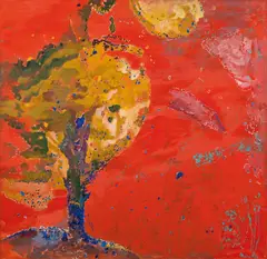 Max Weiler, Baum, 1972, egg tempera on canvas; unframed