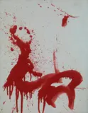 Markus Prachensky, Rouge sur gris - Karlsruhe