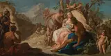 Bacchus and Ariadne by Sebastiano Ricci, oil on canvas, offered Apr 2017