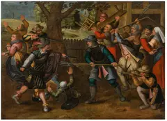 David Vinckboons, Boerenvreughd: Fight of the peasants against the Spaniards, c. 1610, oil on canvas