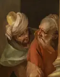 Francesco Zugno, Two character heads, oil on canvas