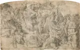 The damned (detail of the last judgement) by follower of Michelangelo Buonarroti, probably 16th century, sold Apr 2017