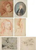 Mixed lot: figure studies (9 drawings) by Artists of the 17th-19th century, sold Apr 2017