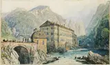Thomas Ender, Medgidia, watercolour on paper