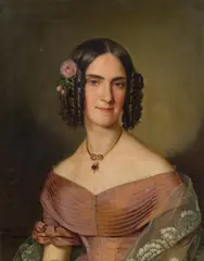 Anton Einsle, Therese Edle v. Mannagetta, née Edle v. Schickh, 1841, oil on canvas
