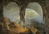 Peter Fendi, Postojna Cave, 1821, oil on panel