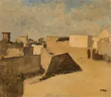 Leopold Carl Müller, Egyptian town (nature study)