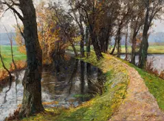Olga Wisinger-Florian, The Fürstenweg in Raitz (South Moravia), 1907, oil on canvas