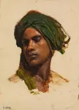 Leopold Carl Müller, Portrait of a sharif (head study)