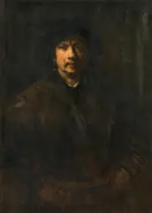 Rembrandt Harmensz van Rijn, Self portrait, oil on canvas