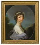 Theresia von Wohlleben (1775-1822), born Schober by circle of Johann Baptist Lampi the Elder, oil on canvas, sold Feb 2017