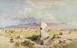 Ludwig Hans Fischer, View of the ruins of Nikopolis, c. 1887, watercolour on paper