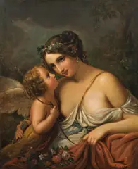 Acquaroli, Venus and Amor, 1858, oil on canvas