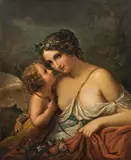 Acquaroli, Venus and Amor, 1858, oil on canvas