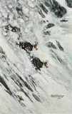 Hubert Weidinger, Chamois in the high mountains, 1985, oil on canvas