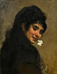 Cecil van Haanen, Girl from Chioggia, oil on canvas