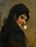 Cecil van Haanen, Girl from Chioggia, oil on canvas