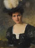 John Quincy Adams, Portrait of the Countess Gisela Kinsky of Wchinitz and Tettau, born Zwonek (1876-1939), 1906, oil on panel