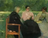 Josef Engelhart, Three women in the garden