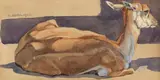 Norbertine Bresslern-Roth, Liegende Antilope