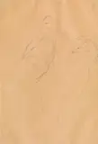 Zwei Studien eines schlafenden Kindes, von einer Hand gehalten (Studien im Zusammenhang mit "Die drei Lebensalter") by Gustav Klimt, 1904/05, schwarze Kreide auf Papier, sold Mar 2017