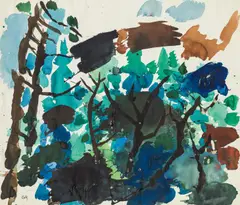 Waldlandschaft by Gustav Hessing, Aquarell auf Papier, sold Mar 2017