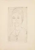 Emil Nolde, Junges Mädchen, 1922, Radierung auf Papier, ungerahmt