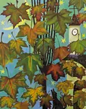 Greta Freist, Autumn leaves in moonlight