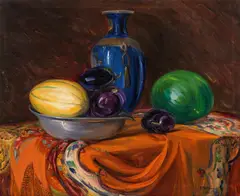 Ludwig Blum, Fruit still life, 1925, oil on canvas
