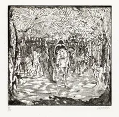 Max Oppenheimer, Mappe: Le Grande (10 Radierungen), 1914, Radierung auf Papier