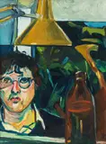 Josef Kern, Stillleben mit Selbstporträt, 1979, Öl auf Leinwand
