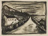Hans Fronius, Straße und Häuser