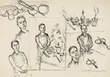 Herbert Boeckl, Study, India ink on paper