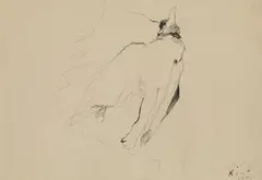 Krähe by Kurt Absolon, 1956, Tusche auf Papier, sold Mar 2017