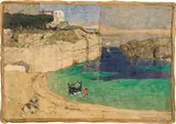 Alexander Rothaug, Meeresbucht mit Figuren